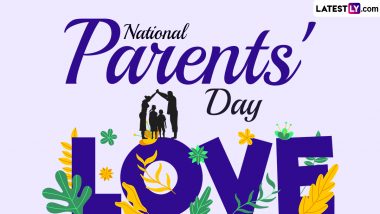 National Parents Day 2024 Wishes and Photos: WhatsApp Status Messages, GIF Images, HD Wallpapers and SMS for Sharing Love Among Parents and Their Children