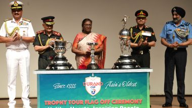 India President Droupadi Murmu Unveils Iconic Durand Cup 2024 Trophy Ahead of 133rd Edition of Army-Organised Indian Football Competition