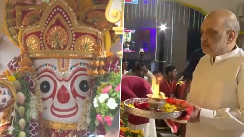 Jagannath Rath Yatra 2024: 147th Rath Yatra of Lord Jagannath Commences in Ahmedabad; Amit Shah, CM Bhupendra Patel Offer Prayers (Watch Videos)