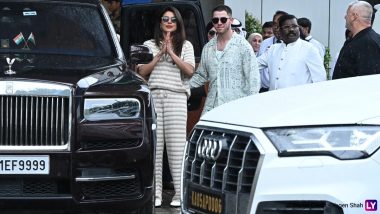 Anant Ambani-Radhika Merchant Wedding: Priyanka Chopra and Nick Jonas Arrive in Mumbai To Attend the Grand Celebration (Watch Video)