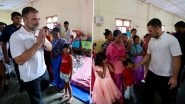 Rahul Gandhi&rsquo;s Manipur Visit: Congress Leader Reaches Imphal, Leaves for Churachandpur To Visit Relief Camps (See Pics)
