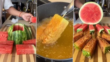 Chicken Fried Watermelon Anyone? Bizarre Food Recipe Sends the Internet Into Frenzy, Viral Video Sparks Hilarious Reactions