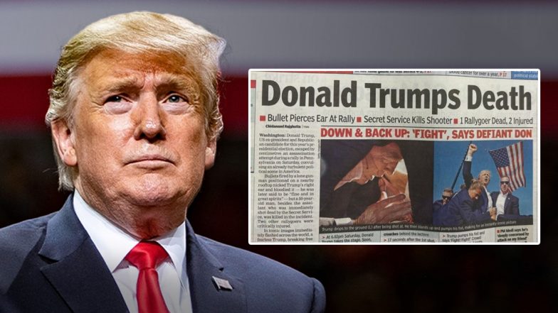 'Donald Trumps Death': TOI's 'Pun Intended' Headline on Failed Assassination Attempt on Donald Trump Misfires, Draws Mixed Reactions