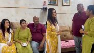 Amruta Fadnavis, Wife of Devendra Fadnavis, Meets Mumbai BMW Hit-and-Run Victim Kaveri Nakhwa’s Family (Watch Video)