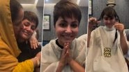 Hina Khan Cuts Her Hair and Vows To &lsquo;Win This Battle&rsquo; Against Breast Cancer After First Chemotherapy Session (Watch Video)