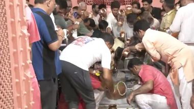 Sawan Somvar 2024: Devotees Throng Temples on First Monday of ‘Shravan’ Month (Watch Videos)