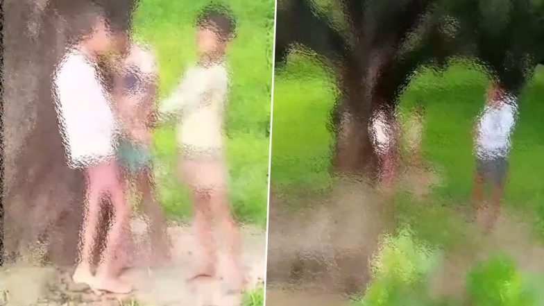 Uttar Pradesh Shocker: Farm Owner Ties Up 3 Kids, Stuffs Mangoes in Their Mouths for Allegedly Stealing Fruits in Maharajganj, Disturbing Video Surfaces