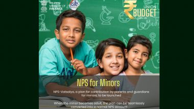 Union Budget 2024: Finance Minister Nirmala Sitharaman Proposes ‘Vatsalya’ Pension Scheme for Minors in Budget 2024-25