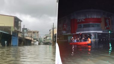 Typhoon Gaemi Update: Taiwan Sees Flooding and Landslides After Typhoon Carina Makes Landfall, Schools and Offices Remain Shut for Second Consecutive Day (Watch Videos)