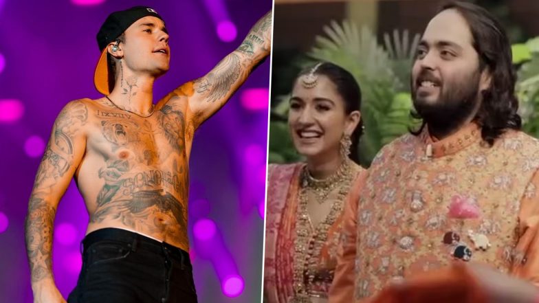 Anant Ambani-Radhika Merchant Wedding: Singer Justin Bieber Arrives in Mumbai to Perform at the Couple's Sangeet Ceremony (Watch Video)