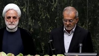 Iran: Reformist Masoud Pezeshkian Takes Oath As Iran’s New President (Watch Video)