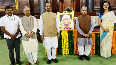 Somnath Chatterjee Birth Anniversary: Om Birla, Other Leaders Pay Tributes to Former Lok Sabha Speaker (See Pics and Video)