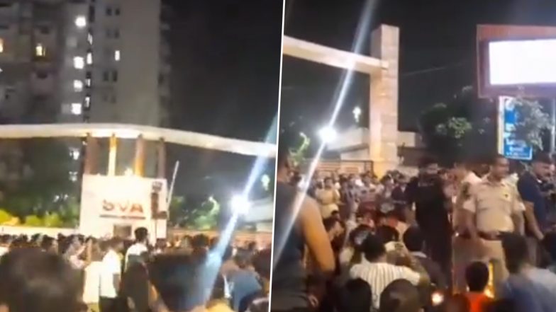 Delhi Coaching Centre Deaths: Protests Outside Vikas Divyakirti’s House and Drishti IAS Centre in Mukherjee Nagar (Watch Videos)