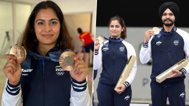 Manu Bhaker Thanks Everyone for Support After Winning Second Bronze Medal at Paris Olympics 2024, Says ‘Proud to Perform at The Biggest Stage For My Country’