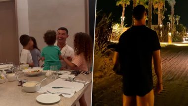 Cristiano Ronaldo Enjoys Vacation With Family, Girlfriend Georgina Rodriguez Shares Video With Portuguese Star Making His Children Laugh (See Post)