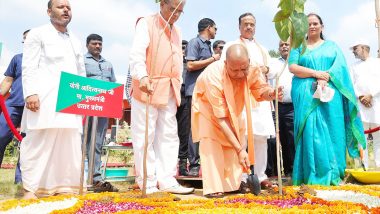 Ped Lagao Ped Bachao Jan Abhiyan 2024: Uttar Pradesh CM Yogi Adityanath Launches Tree Plantation Campaign at Soumitra Van, Plants 36.50 Crore Trees (See Pics)