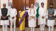 India News | Union Home Minister Amit Shah Calls on President Murmu at Rashtrapati Bhavan