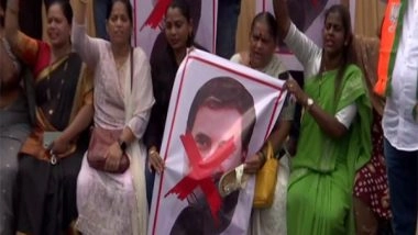 India News | Mumbai: BJP Workers Holds Protest Against Rahul Gandhi's Remarks in Parliament