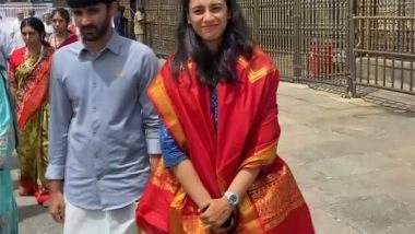 Sports News | Cricketer Smriti Mandhana Offers Prayers at Tirupati Balaji Temple