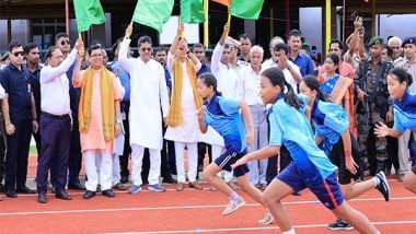 Sports News | Tripura CM Manik Saha Inaugurates State's First Synthetic Athletic Track, Sends Proposal to DoNER for International Standard Sports Complex