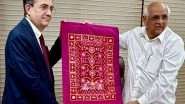 India News | French Envoy Dr Thierry Mathou Meets Gujarat CM Bhupendra Patel