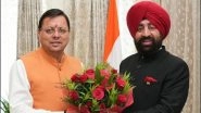India News | Uttarakhand CM Dhami Meets Guv Gurmit Singh; Discuss State Development, Chardham Yatra