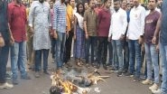 India News | Tripura BJYM Burns Rahul Gandhi's Effigy over His Remarks on Hindu Community