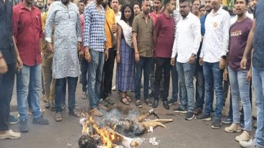India News | Tripura BJYM Burns Rahul Gandhi's Effigy over His Remarks on Hindu Community