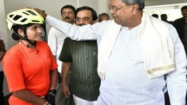 Sports News | Karnataka CM Siddaramaiah Congratulates Cyclist Asha Malviya for Her Achievement