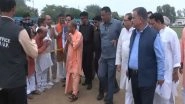 India News | UP CM Yogi Arrives in Hathras to Meet Victims of Stampede Incident