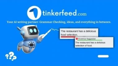 Business News | Tinkerfeed Launches Pay-Per-Use AI Grammar Checker and AI Writer