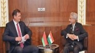 World News | Jaishankar, Belarus Counterpart Maksim Ryzhenkov Discuss Bilateral Relations