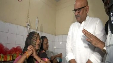 India News | UP Congress Chief Ajay Rai Meets Victims of Hathras Stampede Incident