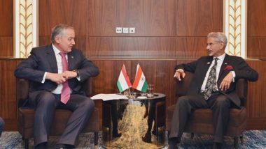 World News | Jaishankar Holds Meeting with His Tajik Counterpart Sirojiddin Muhriddin, Discusses Bilateral Ties
