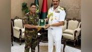 World News | Indian Navy Chief Admiral Dinesh K Tripathi Meets Bangladesh Army Chief in Dhaka