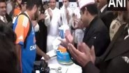 Sports News | Team India Stars Cut Special Trophy Cake to Celebrate T20 World Cup Triumph