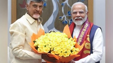 India News | Andhra Pradesh CM Chandrababu Naidu Meets PM Modi, Union Ministers in Delhi