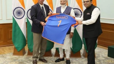 Sports News | Roger Binny, Jay Shah Gift 'NAMO 1' Jersey to PM Modi
