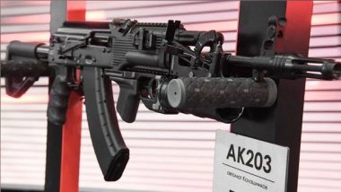 India News | Indo-Russian Joint Venture Delivers 35,000 AK-203 Rifles to Indian Army