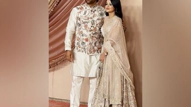Entertainment News | Anant Ambani-Radhika Merchant Sangeet: MS Dhoni, Wife Sakshi Garner Attention in Traditional Look