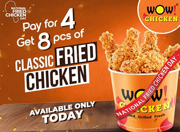 Business News | Wow! Chicken by Wow! Momo Celebrates Wow! Fried Chicken Day with an Irrestible Offer: Buy 4, Get 8 Pieces of Fried Chicken!