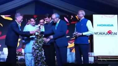 Business News | Nitin Gadkari Inaugurates Horiba's Greenfield Manufacturing Plant in Nagpur