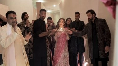 Sports News | Rohit, Hardik, Suryakumar Attend Anant-Radhika's Sangeet Ceremony in Mumbai