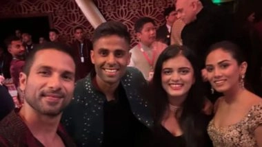 Entertainment News | Mira Rajput, Shahid Kapoor Drops Selfie with Surya Kumar Yadav