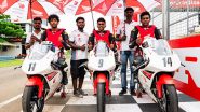 Sports News | Talent Cup: Honda Racing India Team Rider Mohsin Paramban Dominates Track in Race 1 of Rd-2