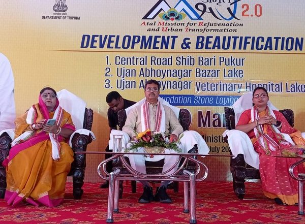 India News | Tripura CM Lays Foundation Stones for Various Projects in Agartala