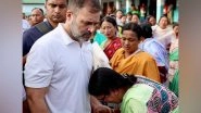 India News | Congress Leader Rahul Gandhi Meets Victims of Violence at Relief Camp in Manipur's Bishnupur