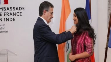 Business News | HCLTech Chairperson Roshni Nadar Malhotra Conferred with France's Highest Civilian Award