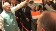 World News | PM Modi Receives Warm Welcome from Members of Indian Diaspora at Hotel in Moscow