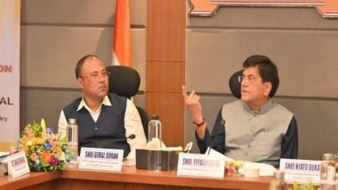 India News | Assam Minister Bimal Borah Attends Rubber Plantation Review Meeting with Piyush Goyal